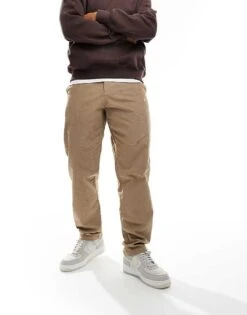 Nike Club Corduroy Chino Trousers In Kahki For Men Khaki -Nike Sales Store 206095884 5