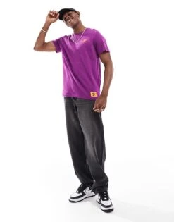 Nike Swoosh FM Graphic Backprint T-shirt In Purple For Unisex -Nike Sales Store 206095916 4