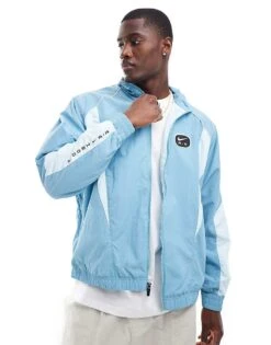 Nike Swoosh Air Woven Tracktop In Light Blue For Men Mid Blue -Nike Sales Store 206095977 1 midblue 1