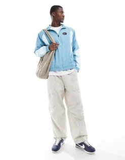 Nike Swoosh Air Woven Tracktop In Light Blue For Men Mid Blue -Nike Sales Store 206095977 4