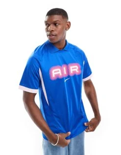 Nike Swoosh Air Football Jersey In Blue And Pink For Men Mid Blue -Nike Sales Store 206096010 1 midblue 1