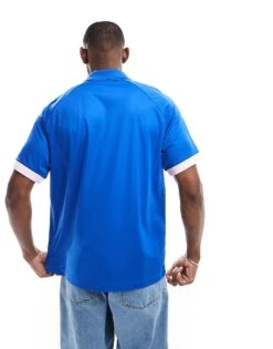 Nike Swoosh Air Football Jersey In Blue And Pink For Men Mid Blue -Nike Sales Store 206096010 2