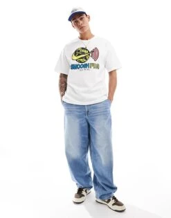 Nike Unisex Swoosh FM Graphic T-shirt In White For Men -Nike Sales Store 206096034 4