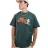 Nike NY Graphic T-shirt In Dark Green For Men 2 Nike NY Graphic T-shirt In Dark Green For Men -Nike Sales Store 206096171 1 darkgreen