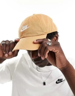 Nike Club Cap In Flax Borwn For Men Brown -Nike Sales Store 206096277 1 brown 1