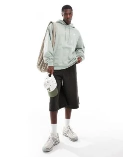 Nike Club French Terry Oversized Hoodie In Olive For Men Khaki -Nike Sales Store 206096337 4