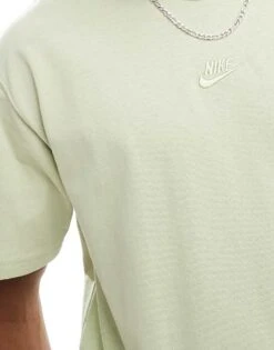 Nike Premium Essentials Unisex Oversized T-shirt In Light Green For Men Dark Green -Nike Sales Store 206096347 4