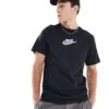 Nike Unisex Swoosh Logo Graphic T-shirt In Black For Men -Nike Sales Store 206096441 1 black