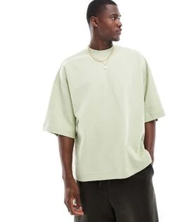 Nike Tech Fleece Reimagined Oversized T-shirt In Olive For Men Khaki -Nike Sales Store 206096468 1 khaki 1