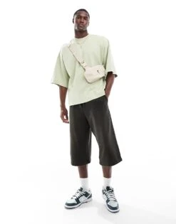 Nike Tech Fleece Reimagined Oversized T-shirt In Olive For Men Khaki -Nike Sales Store 206096468 4