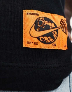 Nike Swoosh FM Graphic Backprint T-shirt In Black For Men -Nike Sales Store 206096525 4