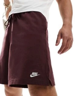 Nike Club Knit Shorts In Brown For Men -Nike Sales Store 206096532 3