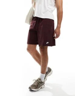 Nike Club Knit Shorts In Brown For Men -Nike Sales Store 206096532 4