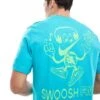 Nike Swoosh FM Graphic Backprint T-shirt In Teal For Unisex Mid Blue -Nike Sales Store 206096595 1 midblue
