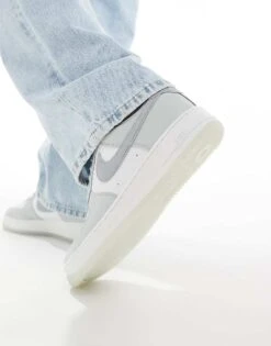 Nike Air Force 1 '07 Trainers In Grey And White For Men -Nike Sales Store 206097974 3