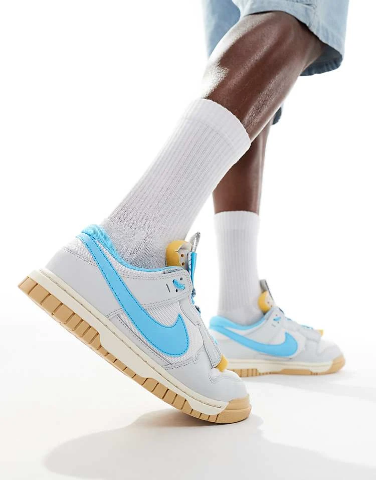 Nike Dunk Low Jumbo Trainers In White And Blue For Men 3 Nike Dunk Low Jumbo Trainers In White And Blue For Men