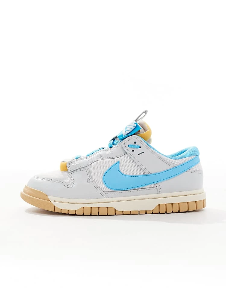 Nike Dunk Low Jumbo Trainers In White And Blue For Men 4 Nike Dunk Low Jumbo Trainers In White And Blue For Men - Image 2