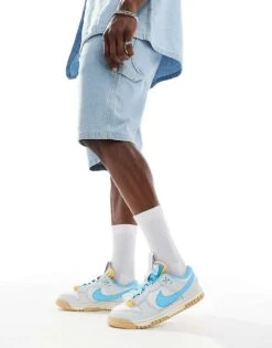 Nike Dunk Low Jumbo Trainers In White And Blue For Men 10 Nike Dunk Low Jumbo Trainers In White And Blue For Men -Nike Sales Store 206098039 3