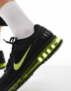 Nike Air Max 2013 Trainers In Black And Volt For Men -Nike Sales Store 206098211 4