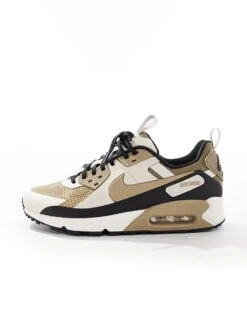 Nike Air Max 90 Drift Trainers In Khaki And Black For Men 12 Nike Air Max 90 Drift Trainers In Khaki And Black For Men -Nike Sales Store 206098434 5