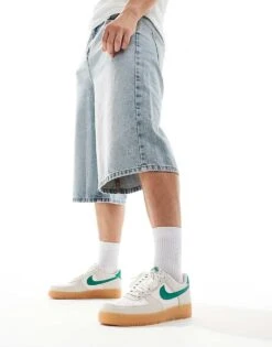 Nike Air Force 1 '07 Trainers White And Green For Men Ivory -Nike Sales Store 206098463 1 ivory 1