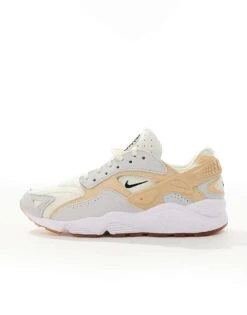 Nike Air Huarache Runner Trainers In Tan And Grey For Men -Nike Sales Store 206098541 2