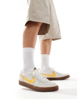 Nike Killshot 2 Suede Trainers In White And Yellow For Men -Nike Sales Store 206098618 1 white 1