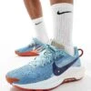 Nike Running ReactX Pegasus Trail 5 Trainers In Light Blue For Men Lblue -Nike Sales Store 206103110 1 lblue