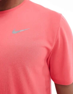 Nike Running Miler Dri-FIT T-shirt In Pink For Men -Nike Sales Store 206103215 3
