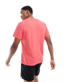 Nike Running Miler Dri-FIT T-shirt In Pink For Men -Nike Sales Store 206103215 4