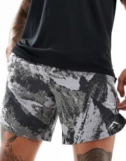 Nike Running Trail Printed 7 Inch Shorts In Black For Men -Nike Sales Store 206103272 3