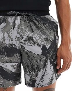Nike Running Trail Printed 7 Inch Shorts In Black For Men -Nike Sales Store 206103272 4