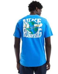 Nike Running Dri-FIT Energy Graphic T-shirt In Blue For Men Lblue -Nike Sales Store 206103385 1 lblue 1