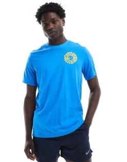 Nike Running Dri-FIT Energy Graphic T-shirt In Blue For Men Lblue -Nike Sales Store 206103385 2