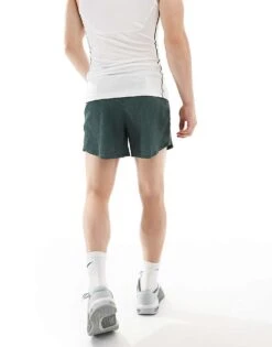 Nike Running Run Division 5 Inch Shorts In Dark Green For Men Dgreen -Nike Sales Store 206103622 5