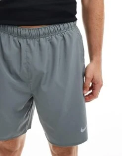 Nike Running Challenger Dri-FIT 7 Inch Shorts In Grey For Men -Nike Sales Store 206103727 5