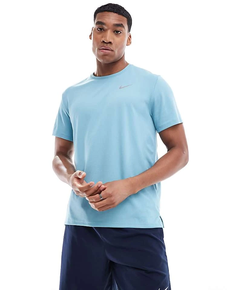 Nike Running Miler Dri-FIT T-shirt In Light Blue For Men Lblue 7 Nike Running Miler Dri-FIT T-shirt In Light Blue For Men Lblue - Image 5
