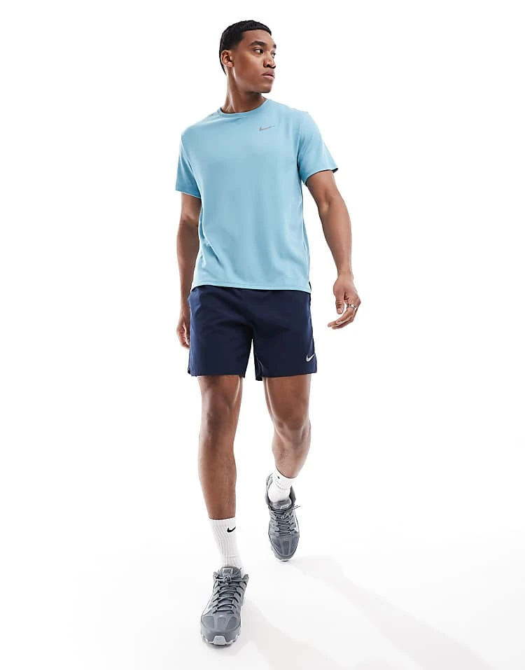 Nike Running Miler Dri-FIT T-shirt In Light Blue For Men Lblue 4 Nike Running Miler Dri-FIT T-shirt In Light Blue For Men Lblue - Image 2