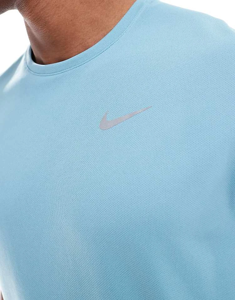 Nike Running Miler Dri-FIT T-shirt In Light Blue For Men Lblue 6 Nike Running Miler Dri-FIT T-shirt In Light Blue For Men Lblue - Image 4