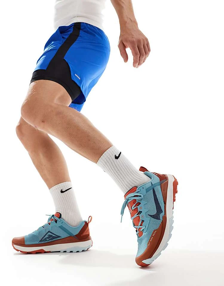 Nike Running React Wildhorse 8 Trainers In Light Blue And Orange For Men Mblue 3 Nike Running React Wildhorse 8 Trainers In Light Blue And Orange For Men Mblue
