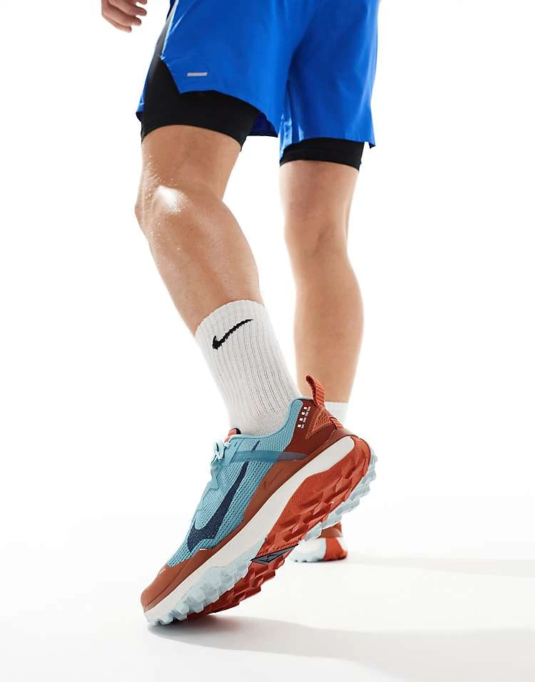 Nike Running React Wildhorse 8 Trainers In Light Blue And Orange For Men Mblue 5 Nike Running React Wildhorse 8 Trainers In Light Blue And Orange For Men Mblue - Image 3