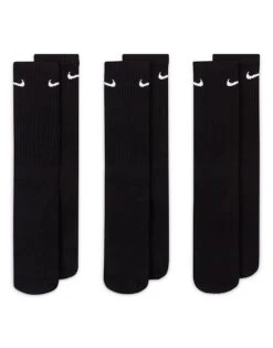 Nike Training Everyday Cushioned 3 Pack Crew Socks In Black For Men -Nike Sales Store 206296850 4