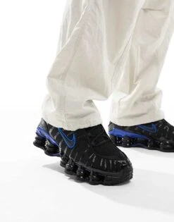 Nike Shox TL Trainers In Black And Racer Blue For Men 12 Nike Shox TL Trainers In Black And Racer Blue For Men -Nike Sales Store 206350665 5