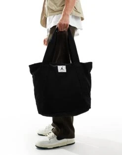 Jordan Flight Holdall Tote Bag In Black For Men -Nike Sales Store 206499701 1 black 1
