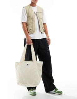 Jordan Flight Holdall Tote Bag In Natural For Men Ivory -Nike Sales Store 206499704 3