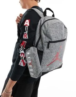 Jordan Air Backpack With Pencil Case In Grey For Men