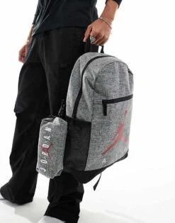 Jordan Air Backpack With Pencil Case In Grey For Men -Nike Sales Store 206499761 4