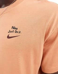 Nike Club Graphic Back Print T-shirt In Brown For Men -Nike Sales Store 206513865 3