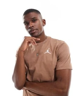 Jordan Jumpman Chest Logo T-shirt In Brown For Men -Nike Sales Store 206610373 3