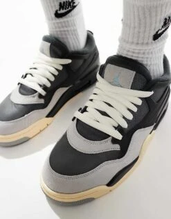 Nike Air Jordan 4 RM Trainers In Dark Grey For Men Charcoal -Nike Sales Store 206610387 3